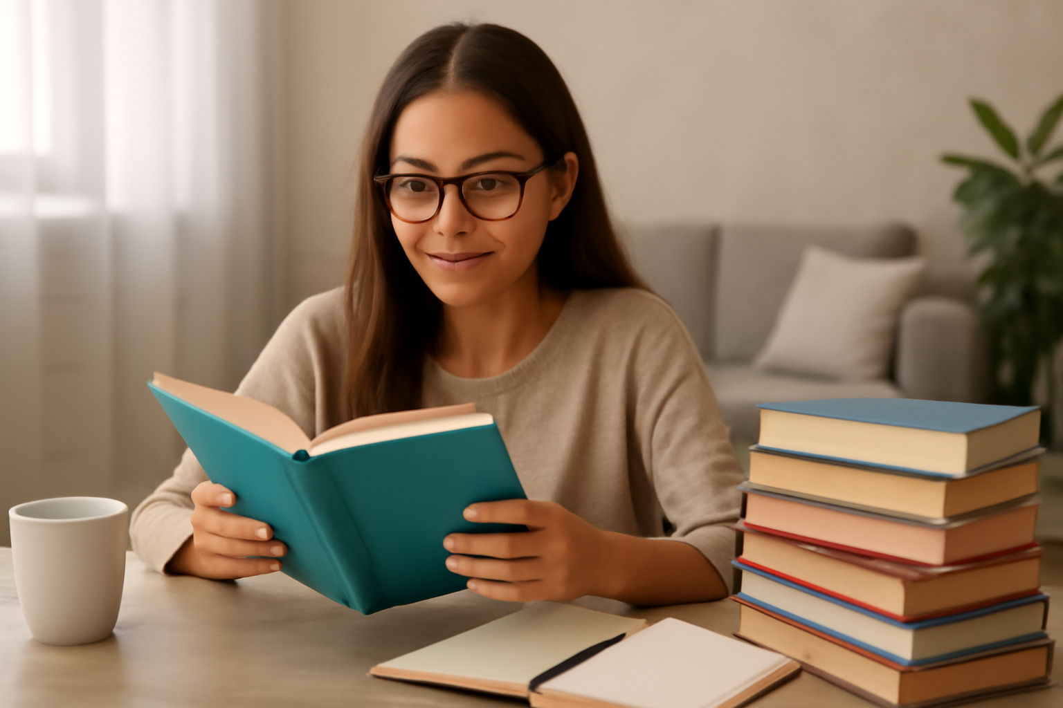 Stack of personal development books to change your mindset