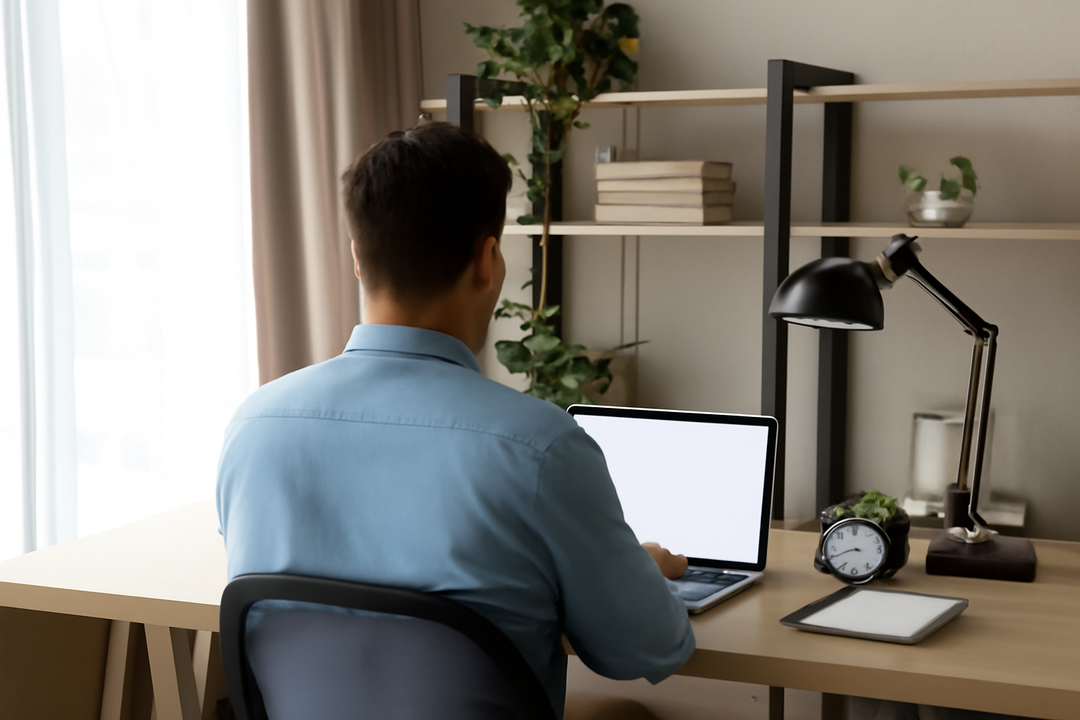 A work environment designed to encourage focus and boost productivity